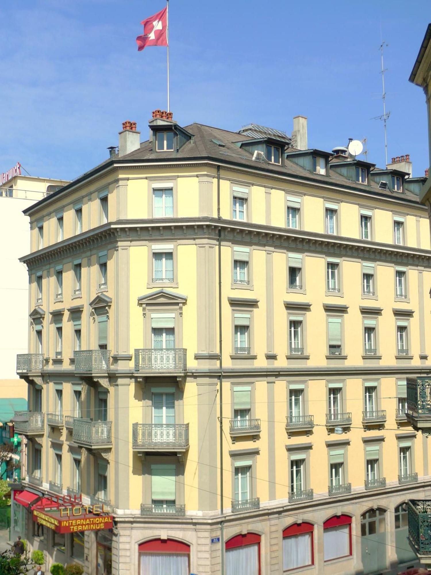 Hotel International & Terminus Женева Экстерьер фото