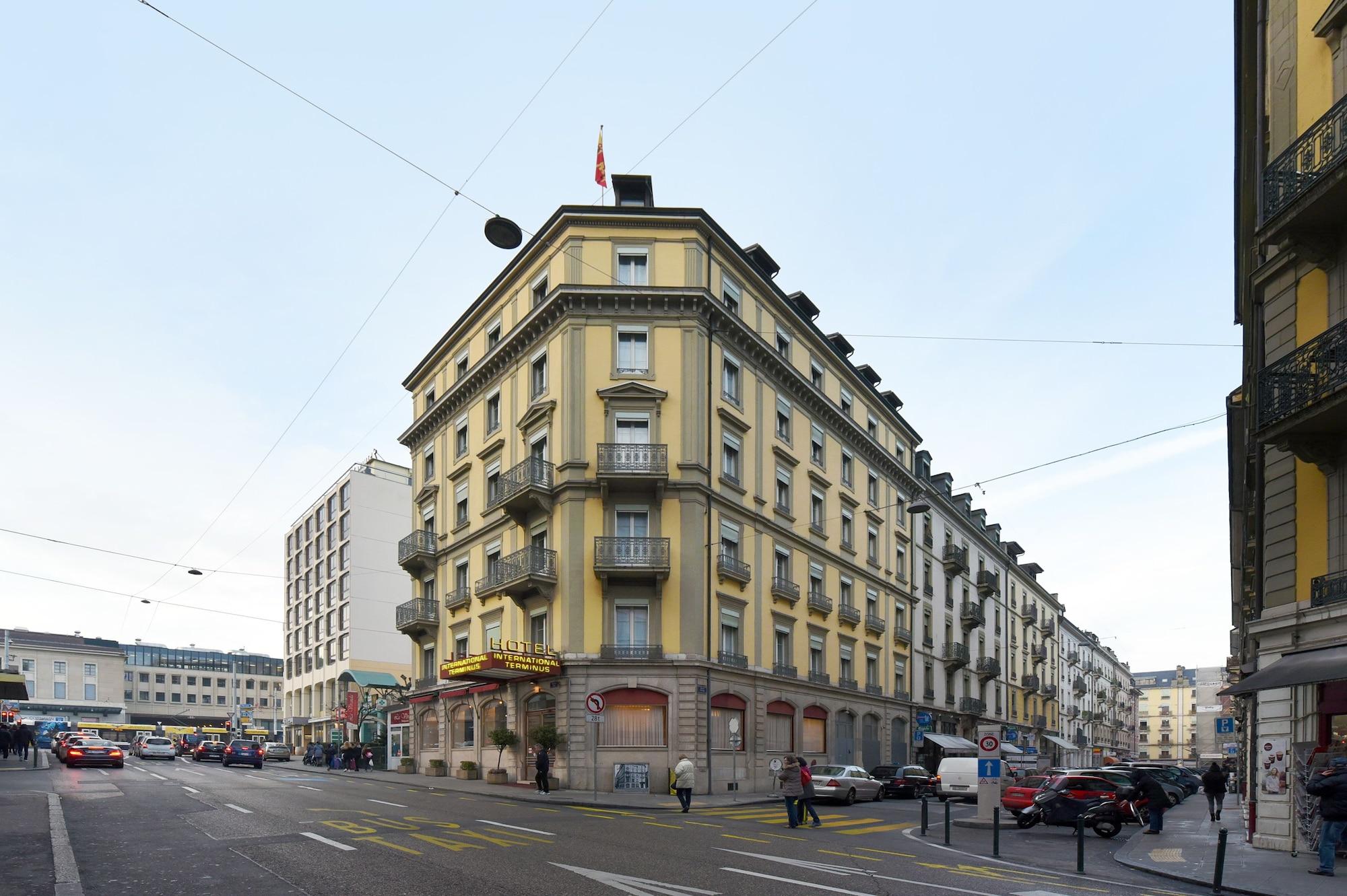 Hotel International & Terminus Женева Экстерьер фото
